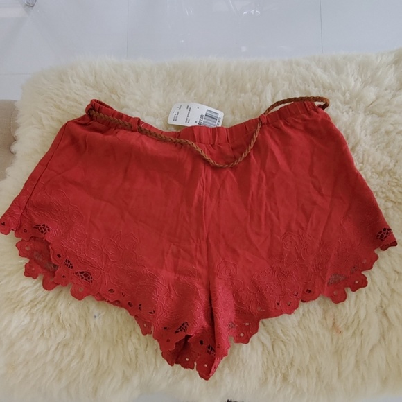 Forever 21 rust short woven belt m hippie boho - Picture 3 of 3
